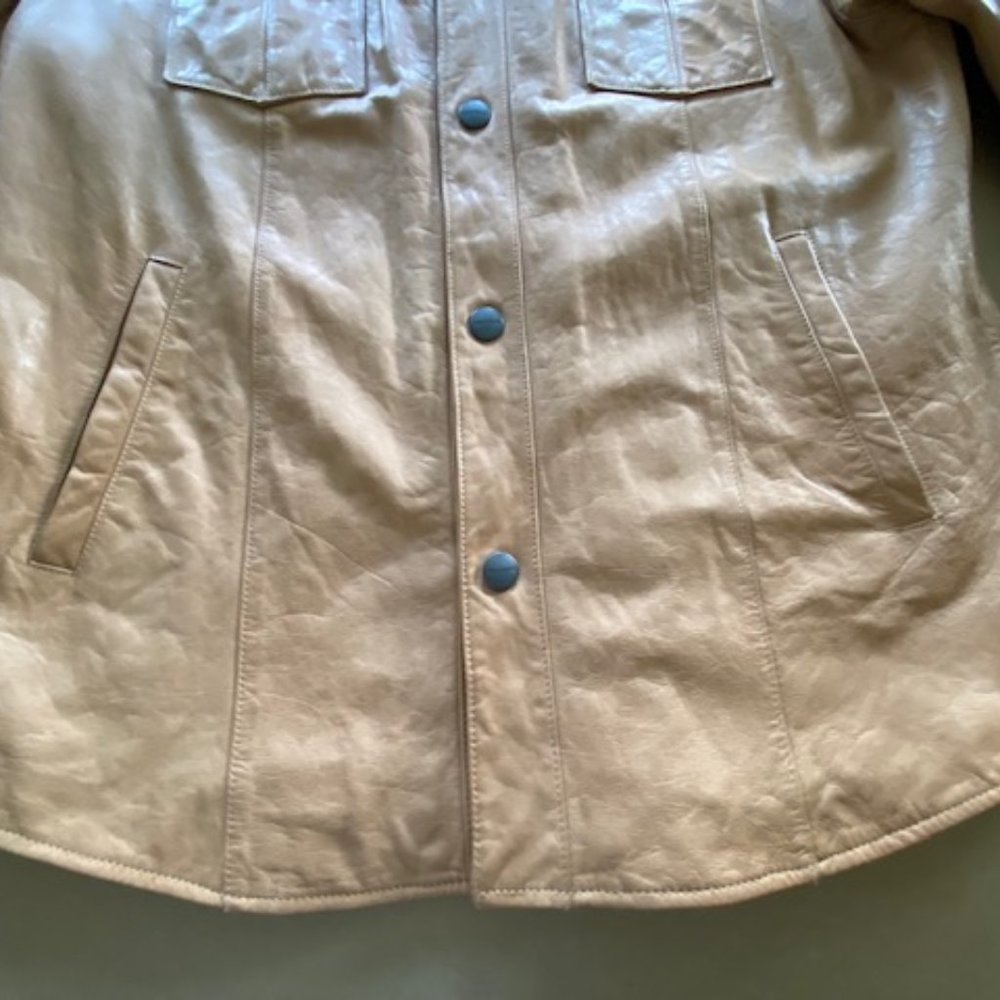 Daniel Cremieux Leather Shirt Jacket - Picture 13 of 14
